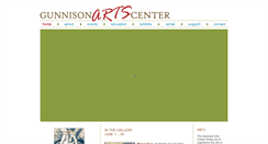Desktop Screenshot of gunnisonartscenter.org